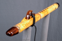 Yellow Cedar Burl Native American Flute, Minor, Mid B-4, #K18K (1)